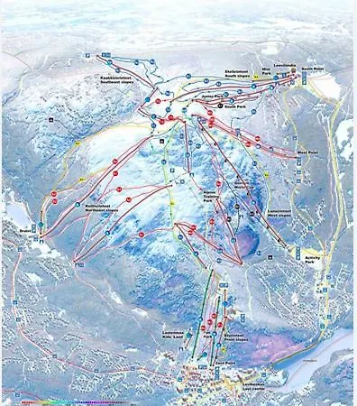 Apartment Lux Lapland Cranberry Center 61m2 Ski-in Ski-out 2 Bedr & 2 Bathr Levi